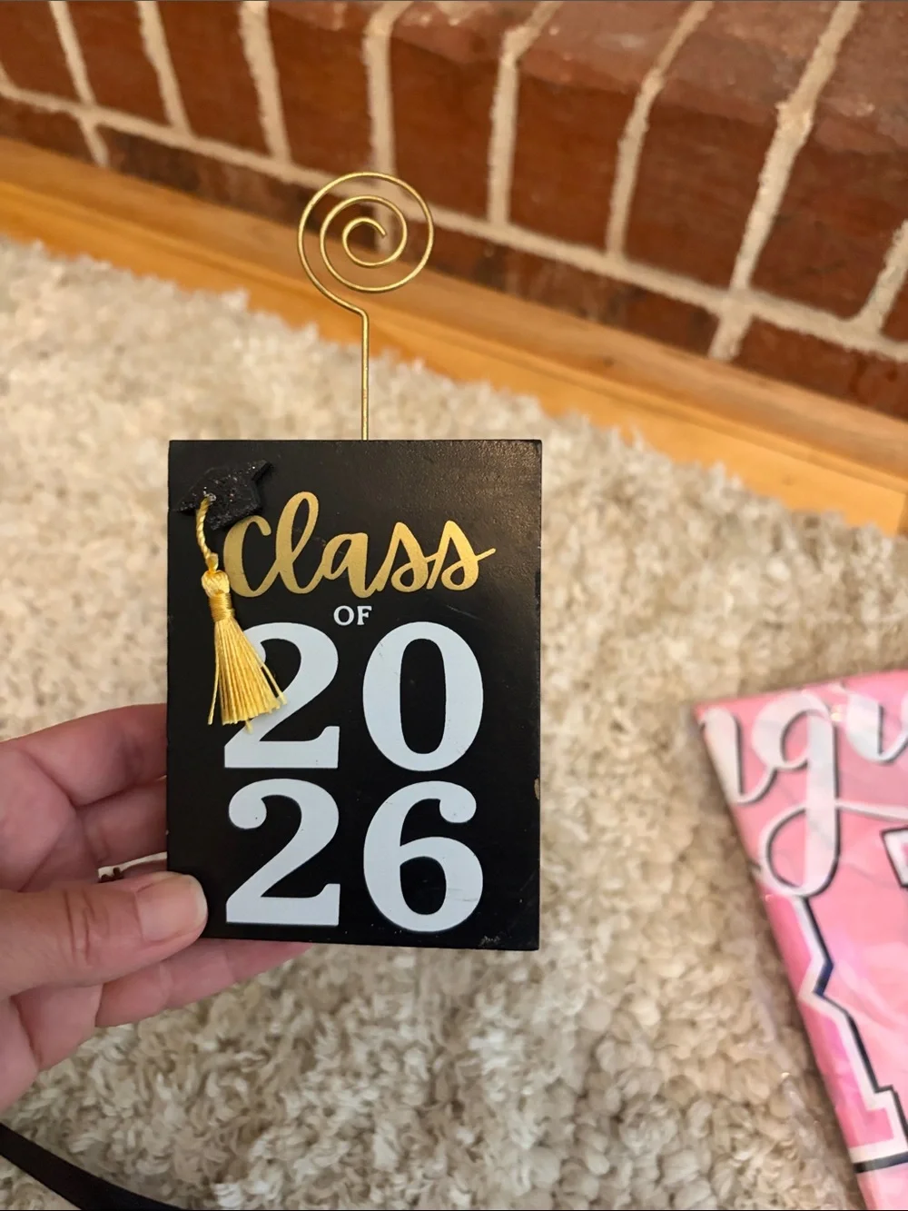 Bow garland and grad party decor.